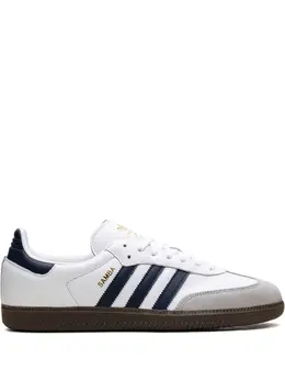 adidas: Синие кроссовки  Samba