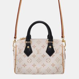 Louis Vuitton: Белая сумка  Speedy