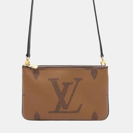 Louis Vuitton: Коричневая сумка  Pochette