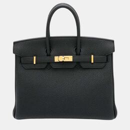 Hermes: Чёрная сумка  Birkin 25