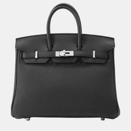 Hermes: Чёрная сумка  Birkin 25