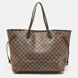 Louis Vuitton: Коричневая сумка  Neverfull