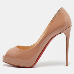 Christian Louboutin: Бежевые туфли 