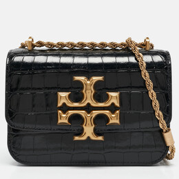 Tory Burch: Чёрная сумка  Eleanor Convertible