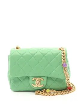 CHANEL Pre-Owned: Зелёная сумка 