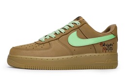 Nike: Коричневые кроссовки  Air Force 1