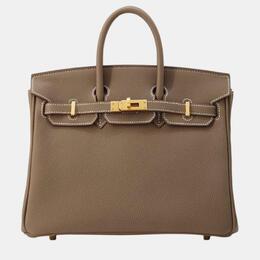 Hermes: Коричневая сумка  Birkin 25
