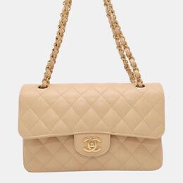 Chanel: Бежевая сумка 
