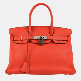 Hermes: Розовая сумка-шоппер  Birkin 30