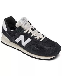 New Balance: Серые кроссовки  574
