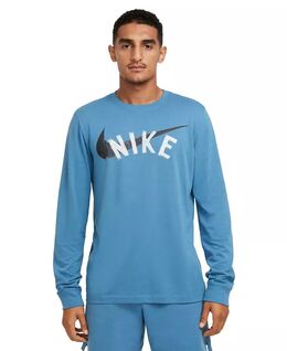 Nike: Синяя футболка  Dri FIT