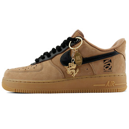 Nike: Коричневые кроссовки  Air Force 1