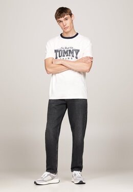 Tommy Jeans: Чёрные джинсы 