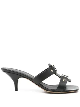 Ferragamo: Чёрные сандалии 