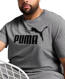 PUMA: Серая футболка  Essentials