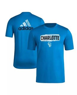 Adidas: Синяя футболка 