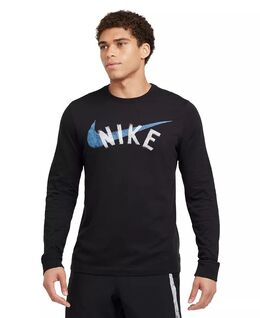Nike: Чёрная футболка  Dri FIT
