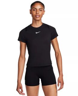 Nike: Чёрная футболка  Dri FIT