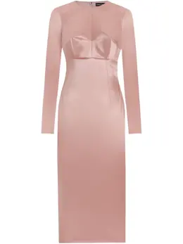 Dolce & Gabbana: Атласное платье 