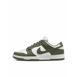 NIKE: Зелёные кроссовки  Dunk Low