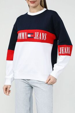 Tommy Jeans: Чёрный свитшот 