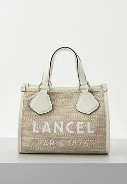 Lancel: Бежевая сумка 