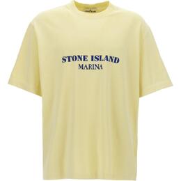 Stone Island: Жёлтая футболка 