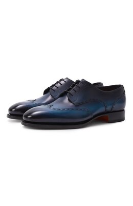 Santoni: Синие туфли 