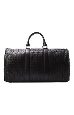 Bottega Veneta: Чёрная сумка  Intrecciato