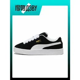 PUMA: Чёрные кроссовки  Suede