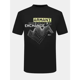 Armani Exchange: Чёрная футболка 