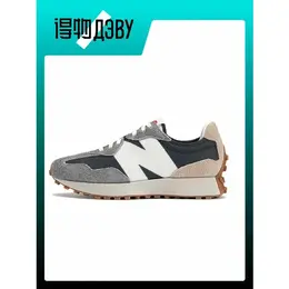 New Balance: Серые кроссовки  327