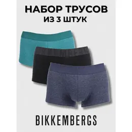 BIKKEMBERGS: Чёрные трусы 