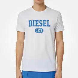 DIESEL: Белая футболка 