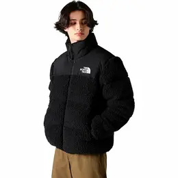 The North Face: Чёрный пуховик  Nuptse