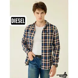 DIESEL: Синяя рубашка 