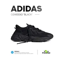 adidas: Чёрные кроссовки  Ozweego