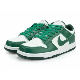 NIKE: Зелёные кеды  Dunk Low SE