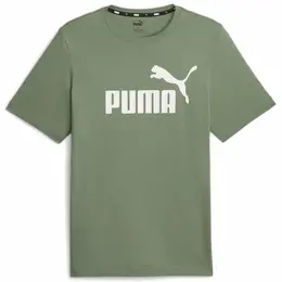 PUMA: Футболка цвета хаки 