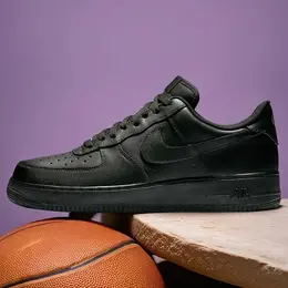 NIKE: Чёрные кроссовки  Air Force 1