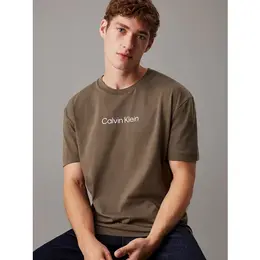 CALVIN KLEIN: Коричневая футболка 