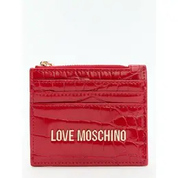 LOVE MOSCHINO: Бордовый картхолдер 