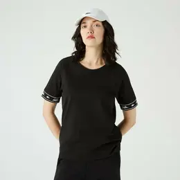 LACOSTE: Чёрная футболка 