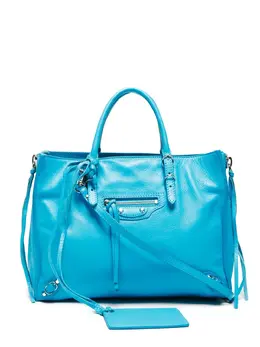 Balenciaga Pre-Owned: Голубая сумка-шоппер 