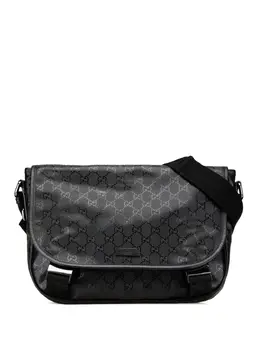 Gucci Pre-Owned: Чёрная сумка через плечо 