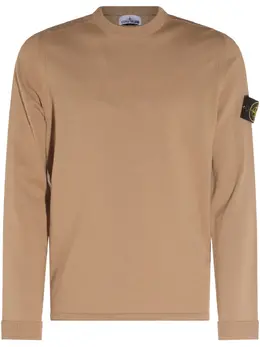 Stone Island: Бежевый свитшот  Compass