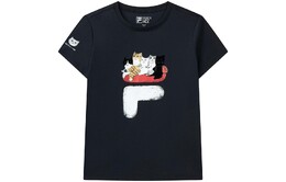 Fila: Чёрная футболка 
