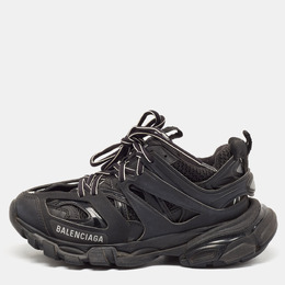 Balenciaga: Чёрные кроссовки  Track