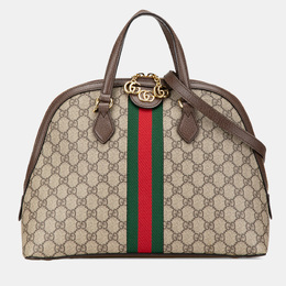 Gucci: Коричневая сумка  GG Supreme