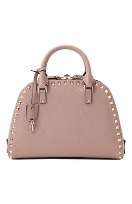 Valentino: Бежевая сумка  Rockstud